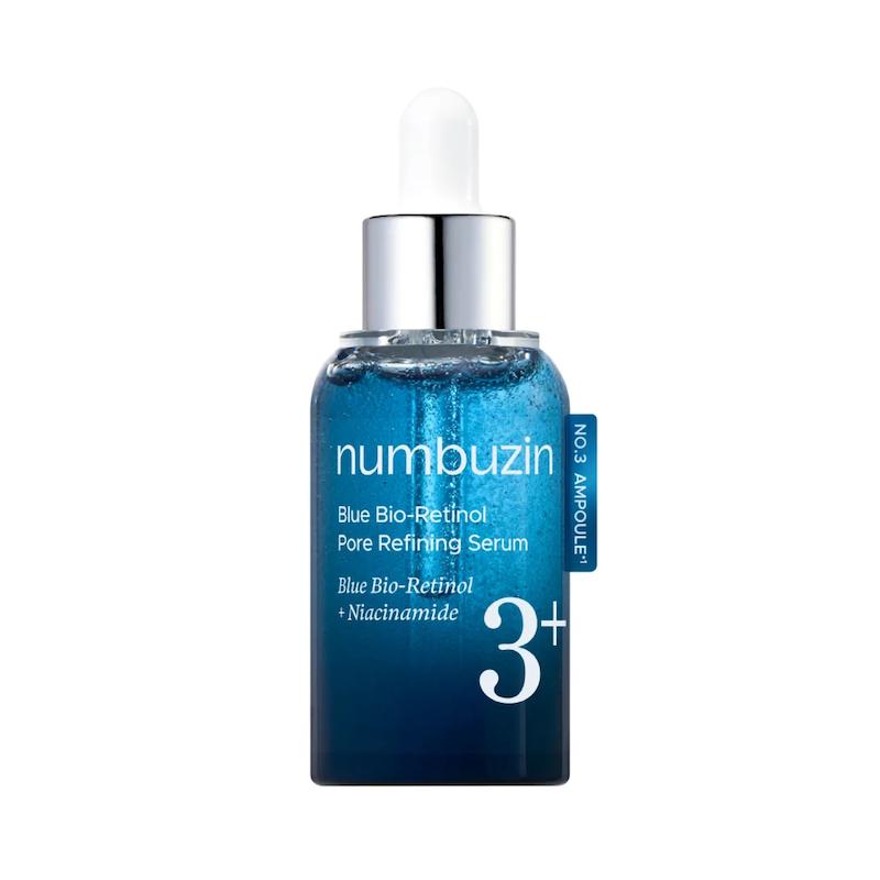 سرم منافذ نامبوزین No.3 Blue Bio-Retinol با بطری قطره‌چکانی آبی