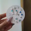 پک ۶ عددی گوشواره میخی فانتزی