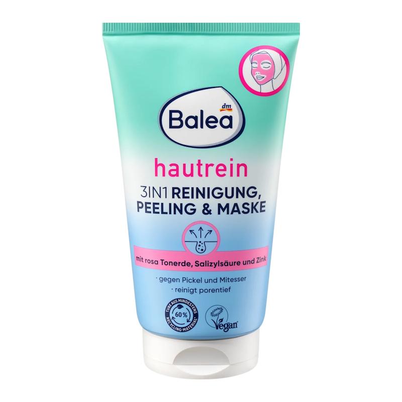 ماسک سه‌کاره پاک‌کننده، لایه‌بردار، ضد جوش باله آ ۱۵۰ میلی‌لیتر(Gesichtsreinigung, Peeling & Maske 3in1 hautrein)