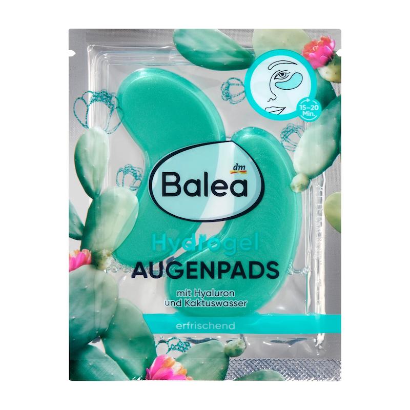 پد زیر چشم هیدروژلی باله آ مدل Kaktuswasser – آبرسان و خنک‌کننده با عصاره آب کاکتوس (Balea Augenpads Hydrogel Kaktuswasser)