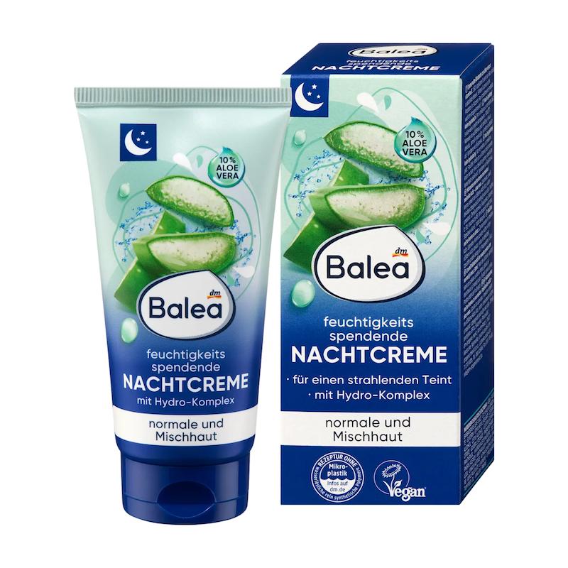 کرم شب مرطوب‌کننده و تغذیه‌کننده پوست باله آ 50 میل (Balea Nachtcreme feuchtigkeitsspendend, 50 ml)