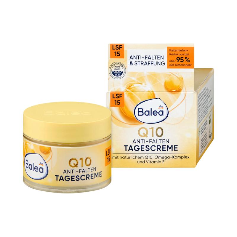 کرم روز کیوتن ضد چروک باله آ حاوی ضد آفتاب 50 میل (Balea Anti Falten Gesichtscreme Q10 LSF 15)