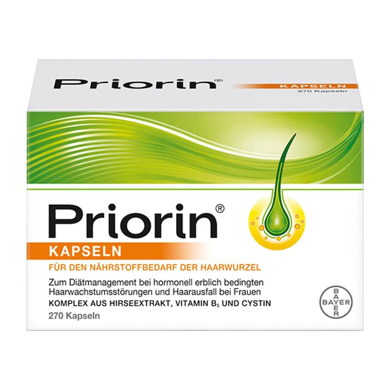 کپسول ضد ریزش ارثی و هورمونی پریورین بایر اصل آلمان هر ورق ۳۰ عددی (Priorin Kapseln für den Nährstoffbedarf der Haarwurzel)