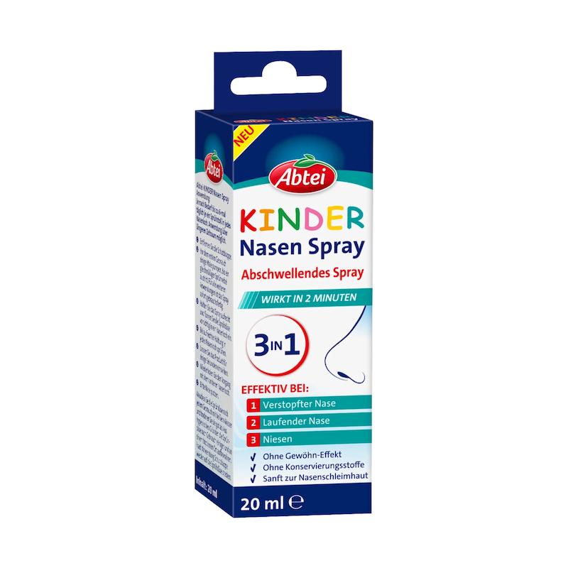 اسپری بینی کودک آبتی – رفع گرفتگی و آبریزش بینی و کمک به تنفس، 20 میل (Abtei Nasenspray Kinder)