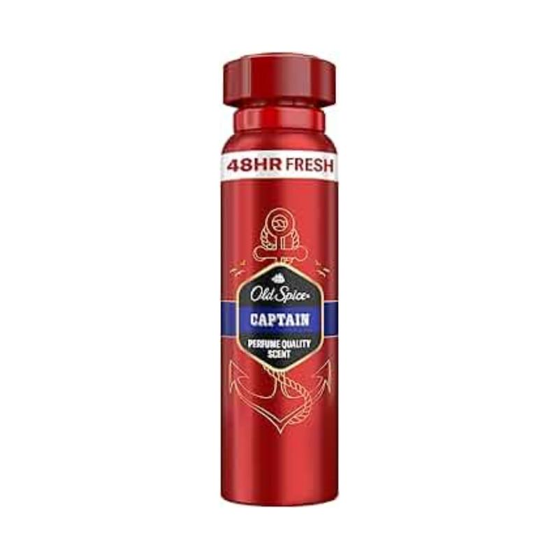 اسپری دئودورانت اولد اسپایس captain مردانه  (Old Spice Deodorant spray captain, 150 ml )