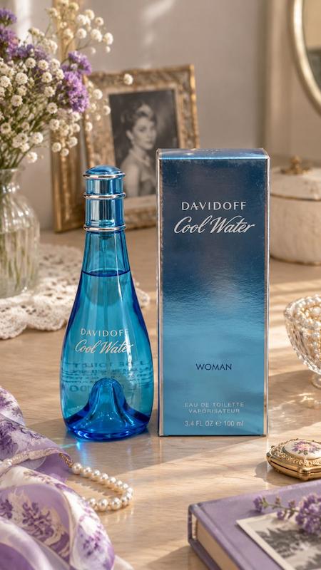 ادو تویلت زنانه دیویدوف کول واتر اورجینال Cool Water