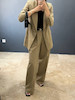 کت و شلوار لینن یشمی