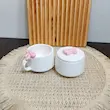 ست 4 پارچه چایی خوری سرامیکی طرح پاپیون