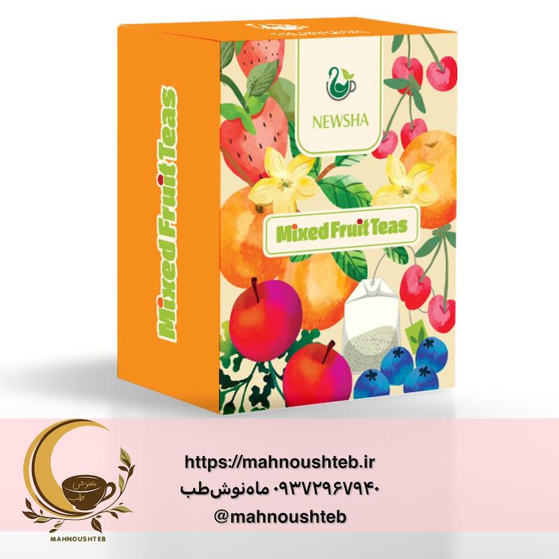 چایی های سیاه میوه ای 6 عددی نیوشا