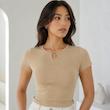 کراپ یقه قلبی