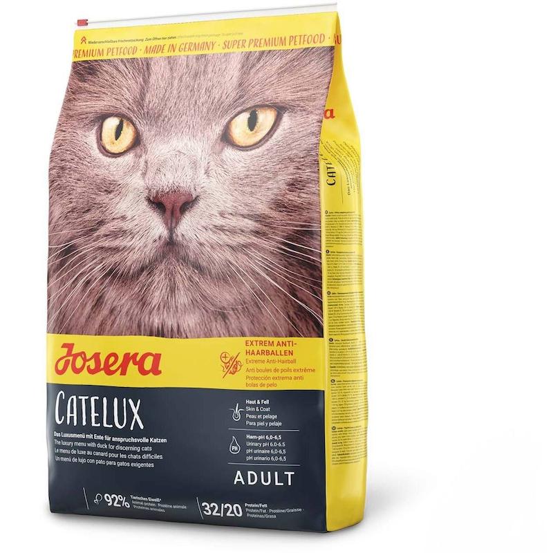 غذای خشک گربه جوسرا مدل کتلوکس catelux طعم اردک وزن ۱ کیلوگرم فله ای
