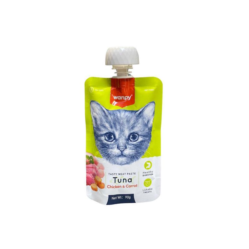 پودینگ گربه ونپی با طعم مرغ و ماهی تن و هویج 90گرمی