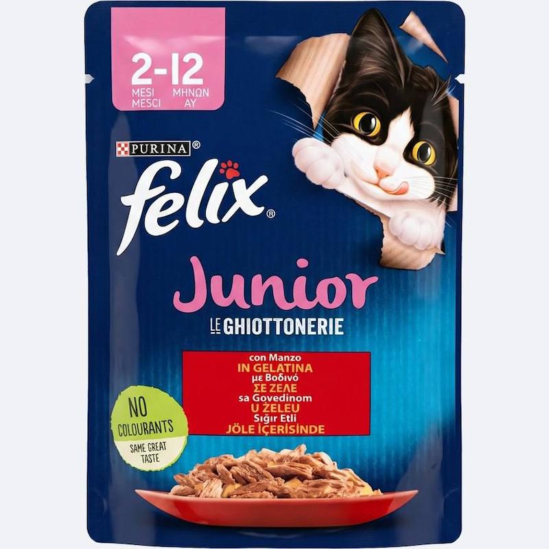  پوچ بچه گربه فلیکس با طعم گوشت 85 گرم
