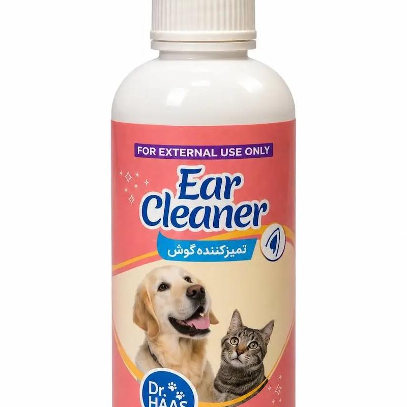 قطره تمیزکننده گوش حیوانات Dr Haas – مناسب سگ و گربه (۷۰ میلی‌لیتر)