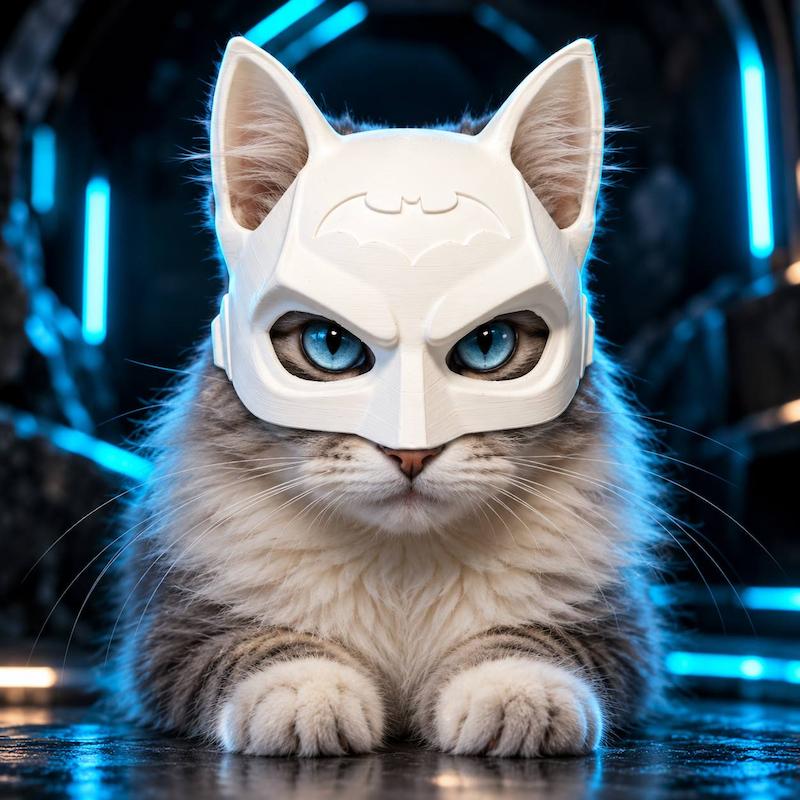 ماسک نقاب گربه بتمن با گوش های نوک تیز Batman