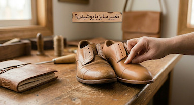 آیا کفش چرم طبیعی جا باز می‌کند؟ بررسی علمی میزان تغییر سایز + راهنمای انتخاب سایز استاندارد
