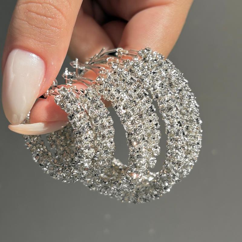 گوشواره فول نگین