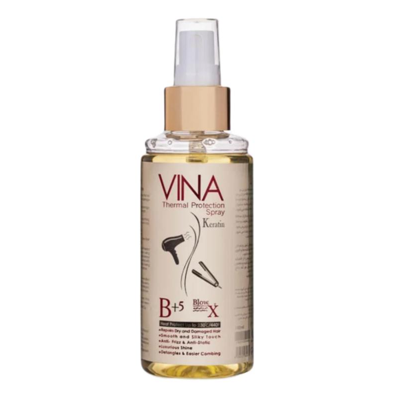 اسپری محافظ حرارتی مو وینا حاوی کراتین (150 میلی لیتر)