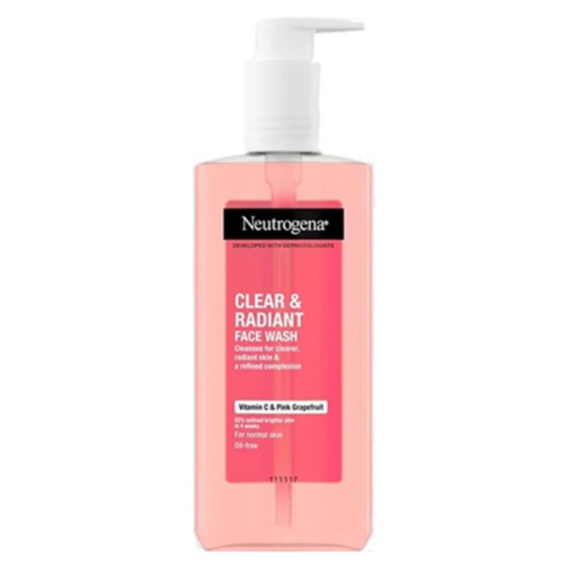 ژل شستشو صورت نوتروژینا NEUTROGENA مدل CLEAR & RADIANT (REFRESHINGLY CLEAR) حجم200ml 