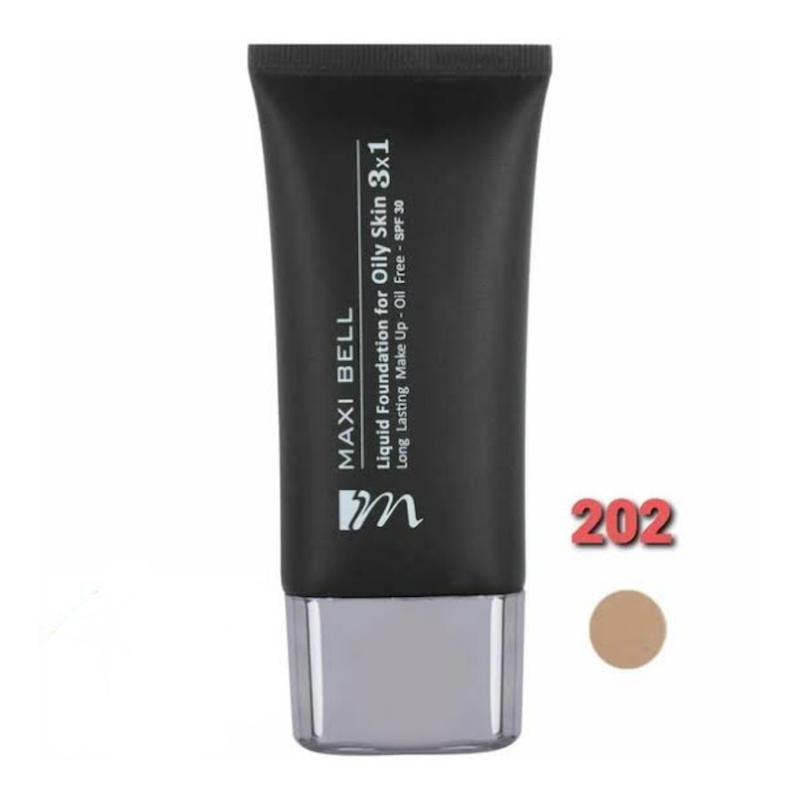 کرم پودر تیوپی مکسی بل مدل شماره 202 حجم 40 میلی لیتر