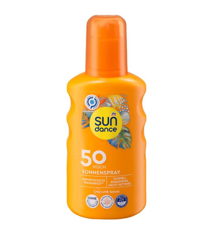 اسپری ضد آفتاب سان دنس با SPF50 حجم 200 میلی لیتر