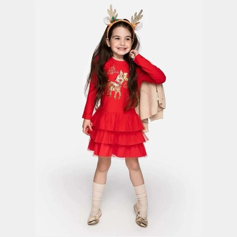 پیراهن گوزن پولکی کریسمسی