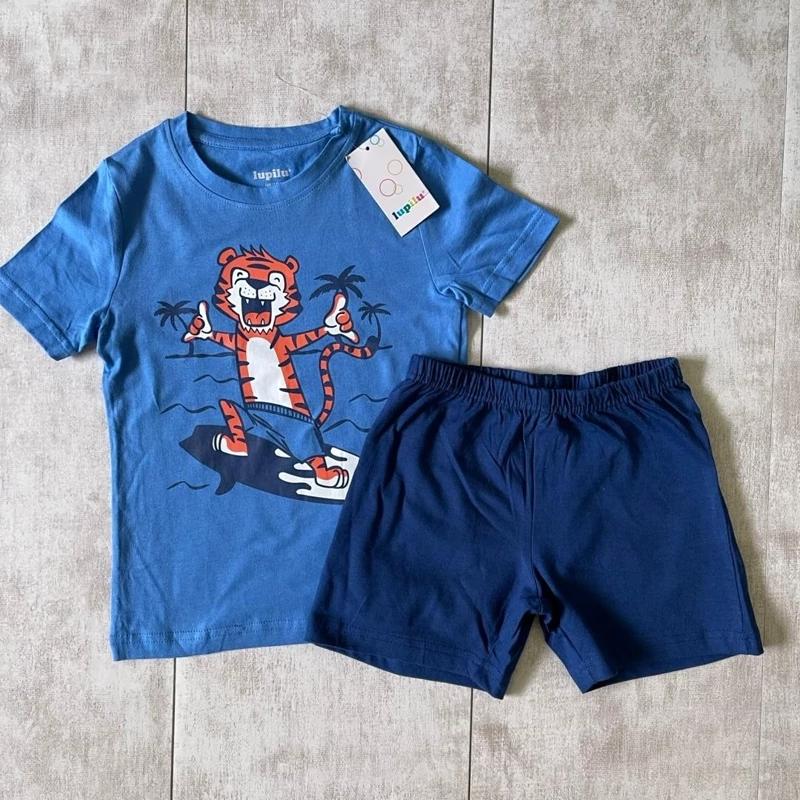 ست تیشرت و شلوارک نخی 2 تا 4 سال