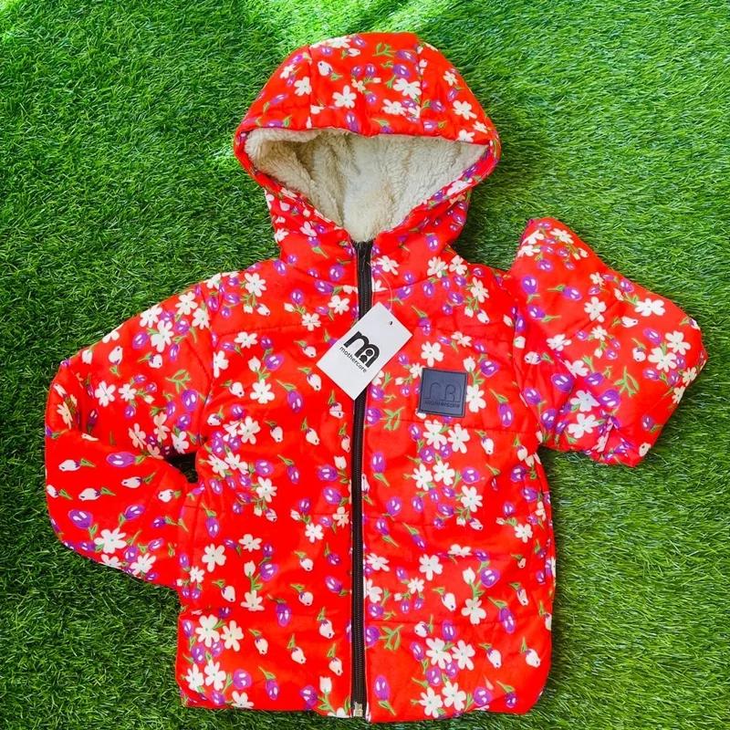 کاپشن گلدار داخل خز