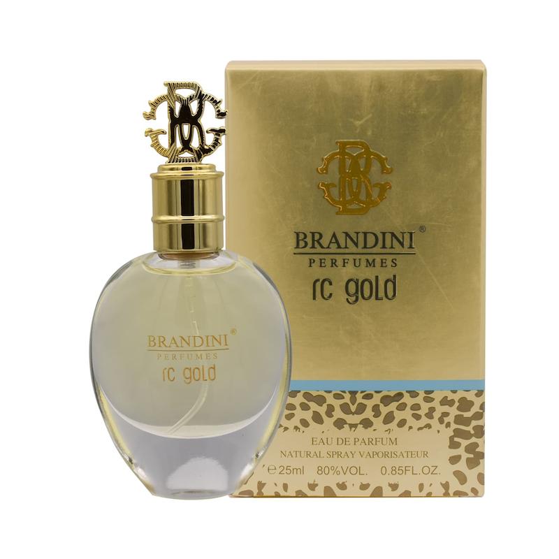 عطر 25 میل برندینی / رایحه روبرتو کاوالی گلد/ کد محصول: 2551 