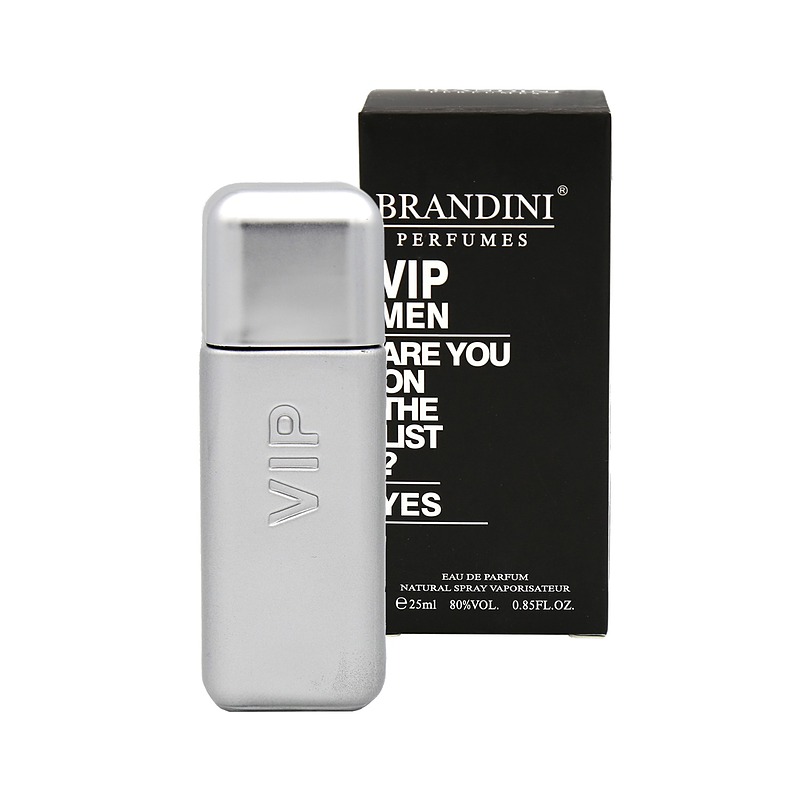 عطر 25 میل برندینی /  رایحه عطر 212 وی ای پی مردانه/ کد محصول: 2554 