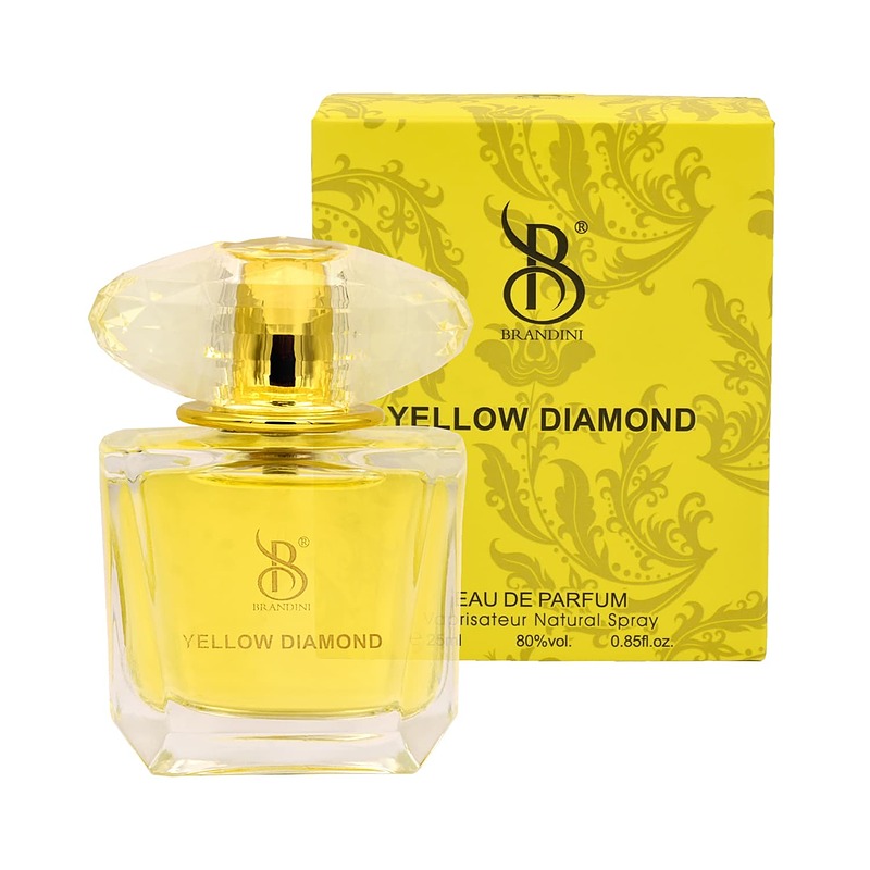 عطر 25 میل برندینی /  رایحه عطر زنانه ورساچه یلو دیاموند/ کد محصول: 2560 