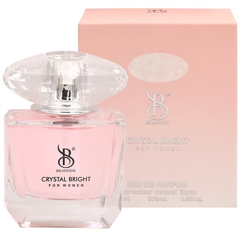 عطر 25 میل برندینی / رایحه ورساچه صورتی یا کریستال برایت/ کد محصول: 2572 