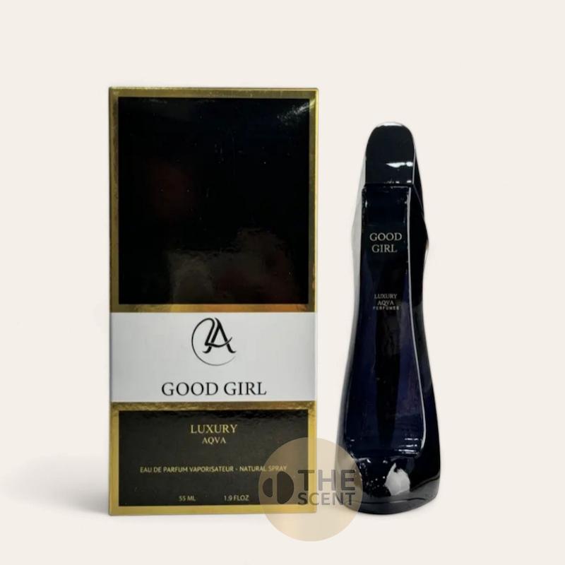 عطر ادکلن 55 میل لاکچری آکوا رایحه گودگرل مشکی 
