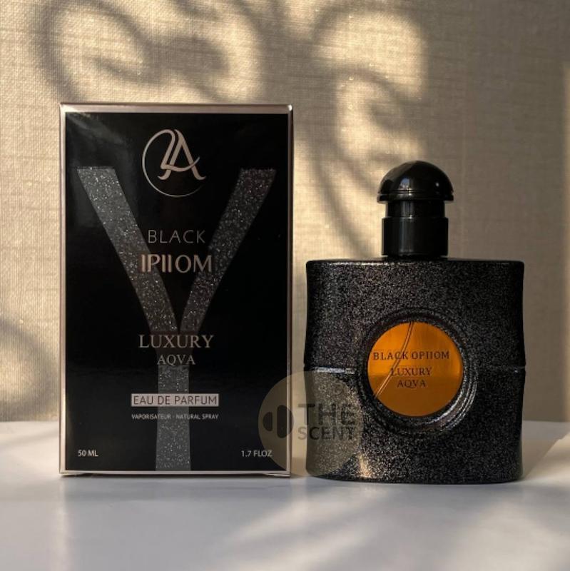 عطر ادکلن 50 میل لاکچری آکوا رایحه بلک اپیوم
