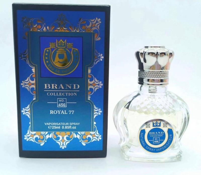 عطر ادکلن 25 میل برندکالکشن کد 456 رایحه شیخ 77