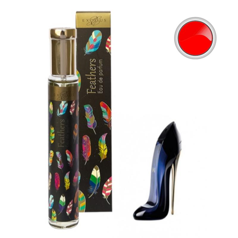 عطر ادکلن 30 میل  اگزدوس رایحه زنانه گودگرل مشکی Exodus Feathers