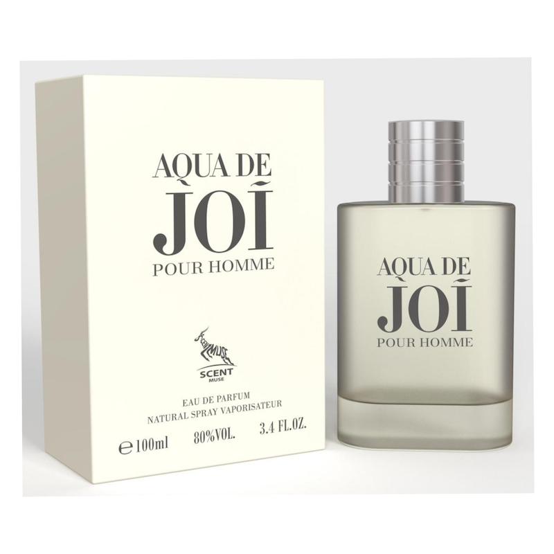 عطر ادکلن 100 میل سنت میوز SCENT MUSE aqua de joi pour homme رایحه آکوا جیو سفید 