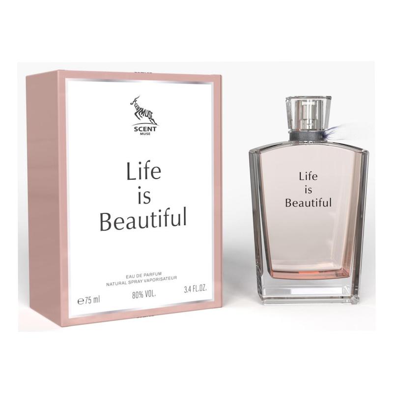 عطر ادکلند100 میل سنت میوز SCENT MUSE life is beautiful لانکوم لاوی بل