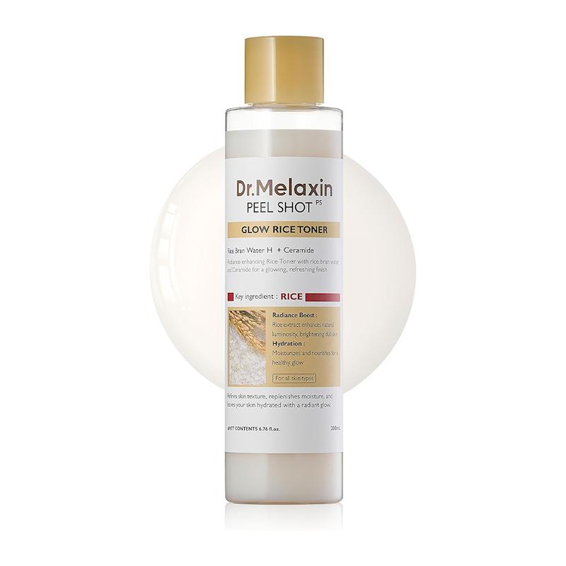 تونر پیل شات برنج لایه بردار و روشن کننده پوست دکتر ملاکسین drmelaxintoner peel shot 