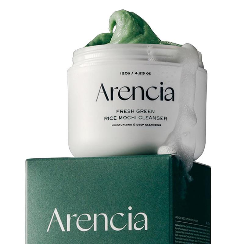 پاک کننده عمقی موچی برنج و چای سبز آرنسیا تسکین دهنده و کنترل چربی پوست Arencia Fresh Green Rice Mochi Cleanser