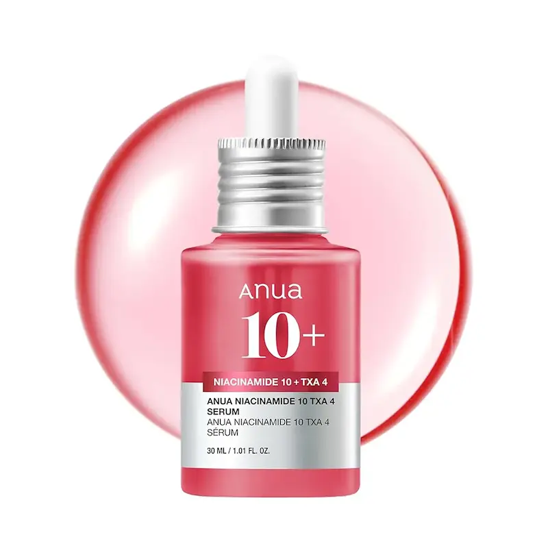 سرم ضد لک و روشن‌کننده نیاسینامید و ترانگزامیک اسید آنوا serum txa niacinamid anua