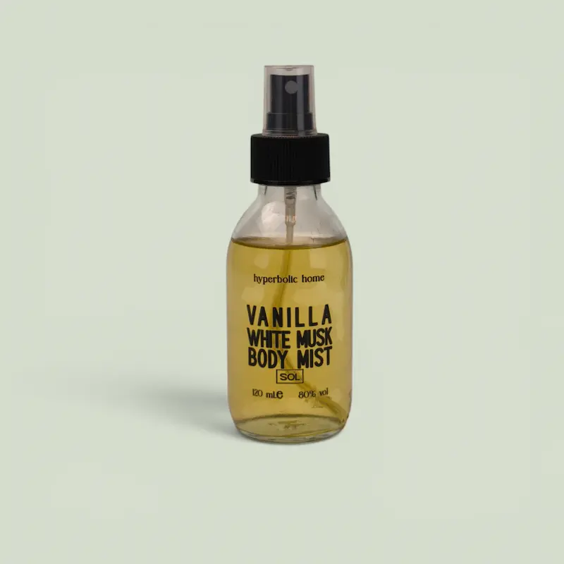 بادی میست Vanilla White Musk با رایحه وانیل و مشک سفید ۱۲۰ میلی لیتر | اسپری خوشبوکننده بدن