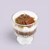 شمع دسر بستنی شکلاتی دست‌ساز هایپربولیک با طراحی شیشه ای و رایحه شکلات