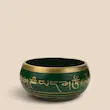 کاسه تبتی با مضراب چوبی مناسب مدیتیشن، یوگا، صدادرمانی و متعادل‌سازی چاکرا