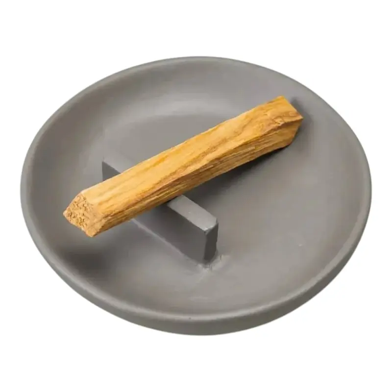 هلدر و جای چوب پالو سانتو خاکستری دست‌ساز برای نگهداری و سوزاندن چوب معطر Palo Santo