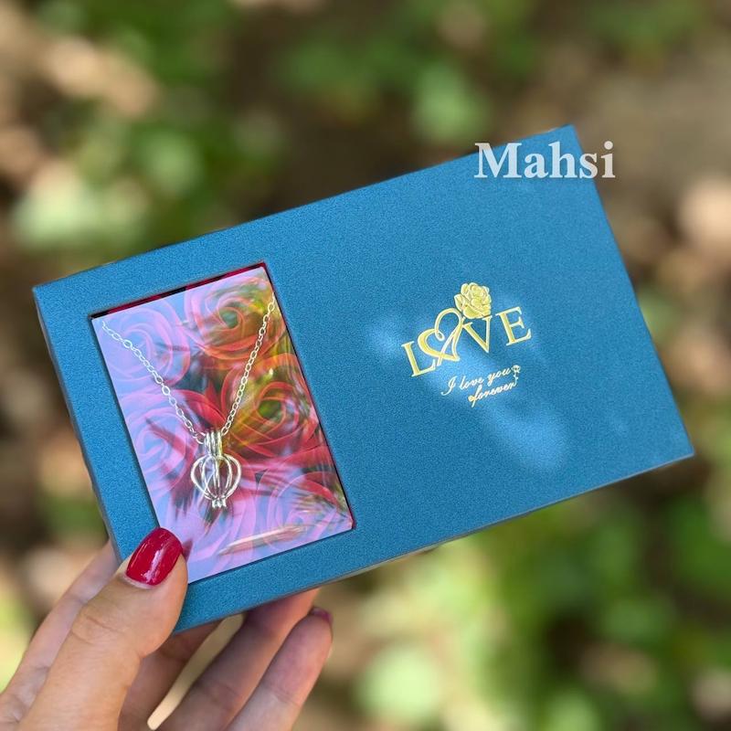  مروارید عشق کنسروی با باکس گل معطر