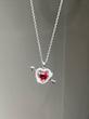 گردنبند قلب تیردار