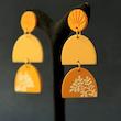 گوشواره خمیری - نارنجی