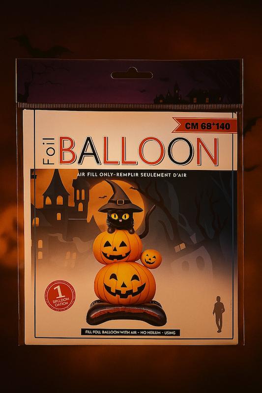 بالون بادی طرح کدو و گربه