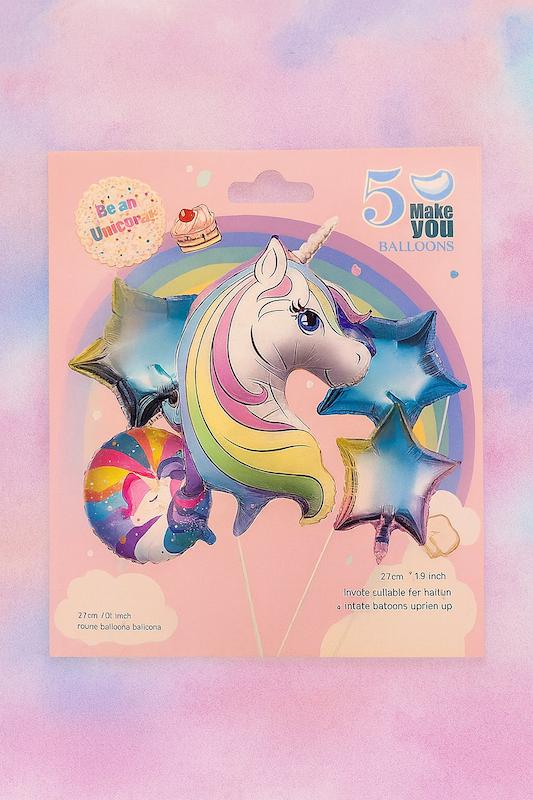 بالون بادی طرح اسب تک شاخ 5 تیکه